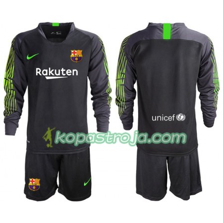 Billiga Fotbollströjor FC Barcelona Målvakt Barn Borta tröja 2019/20 Långärmad